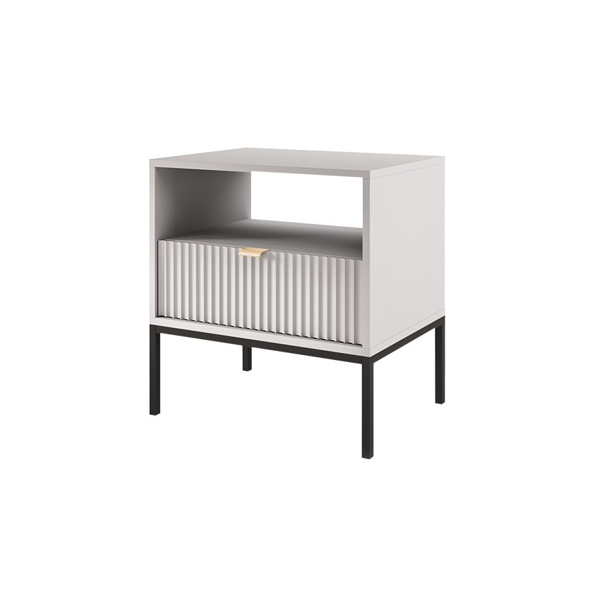 Nightstand NOVA 56x54 cm grey/black