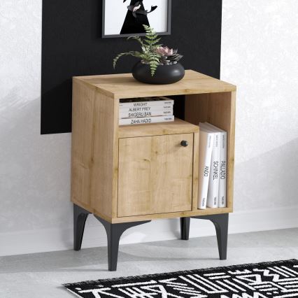 Nightstand NUNO 55x40 cm sapphire oak