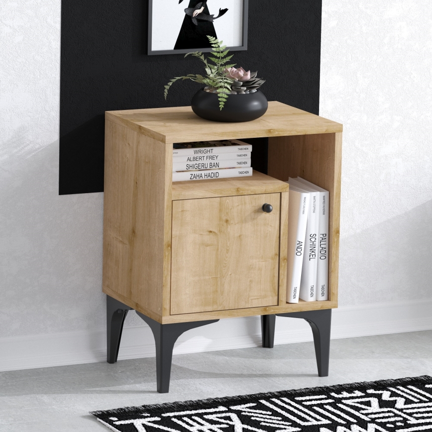 Nightstand NUNO 55x40 cm sapphire oak