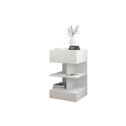 Nightstand OBENITA 65x39 cm white