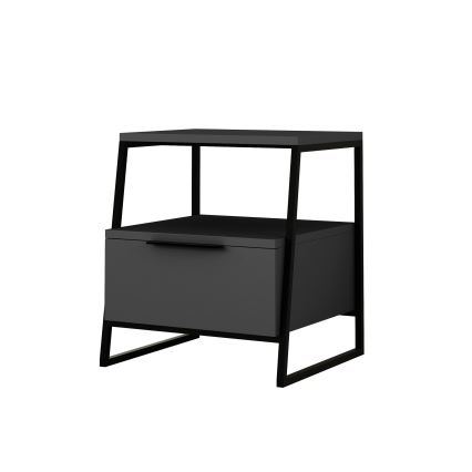 Nightstand PAL 50x45 cm black/anthracite