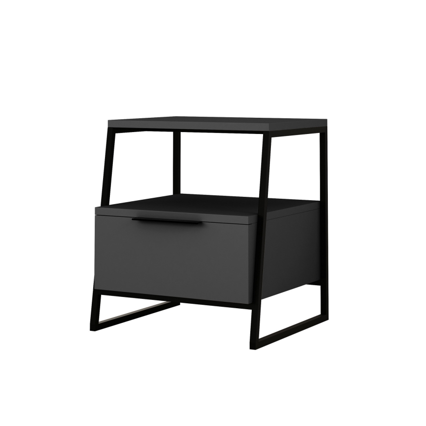 Nightstand PAL 50x45 cm black/anthracite
