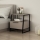Nightstand PAL 50x45 cm black/grey