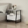 Nightstand PAL 50x45 cm white/black
