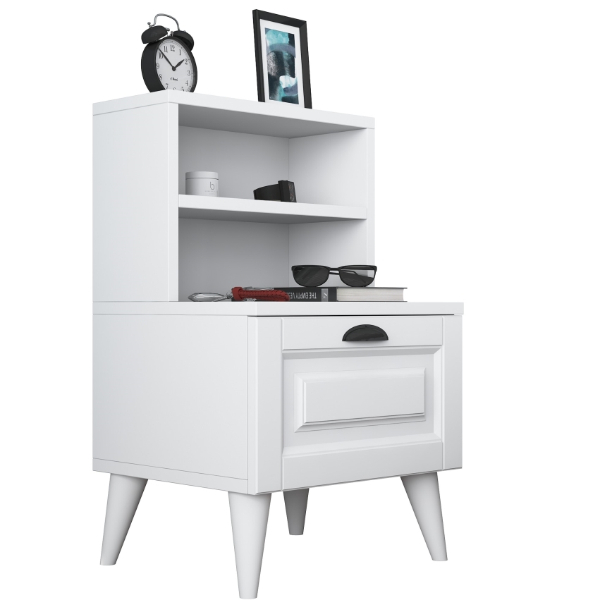 Nightstand RANI 45x74,4 cm white