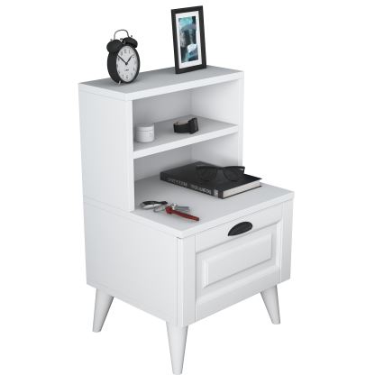 Nightstand RANI 45x74,4 cm white