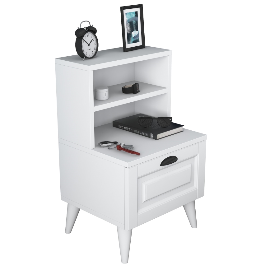 Nightstand RANI 45x74,4 cm white