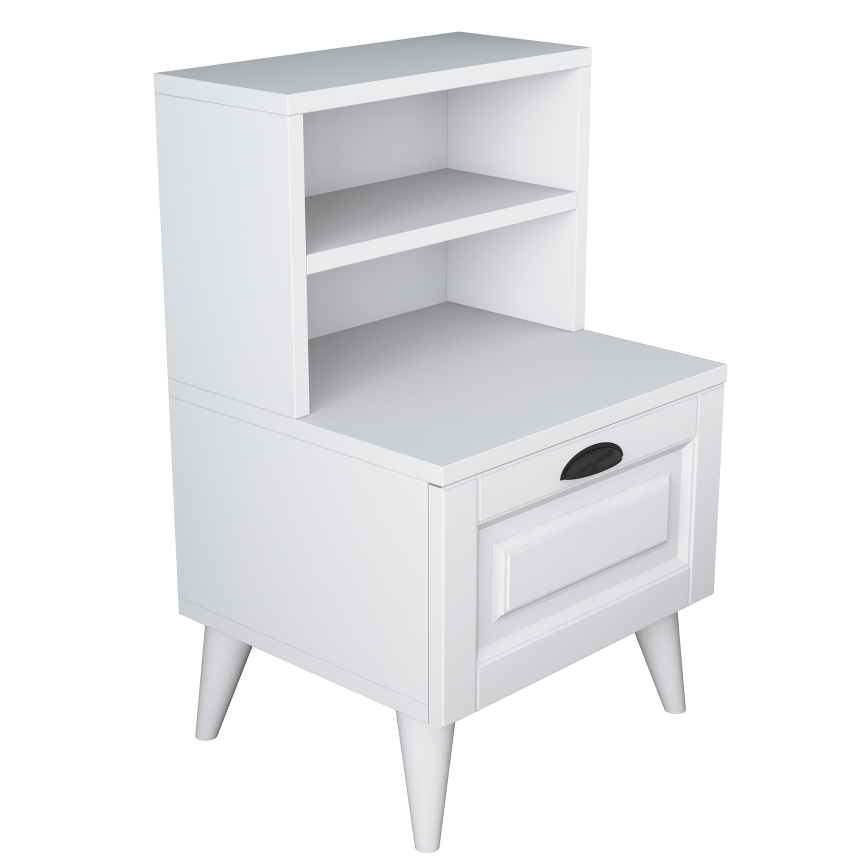 Nightstand RANI 45x74,4 cm white