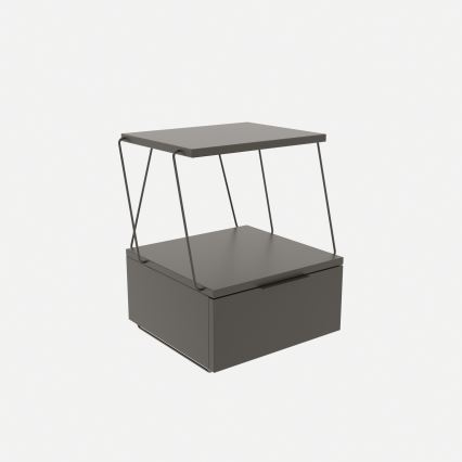 Nightstand TEKOBA 52x42 cm anthracite