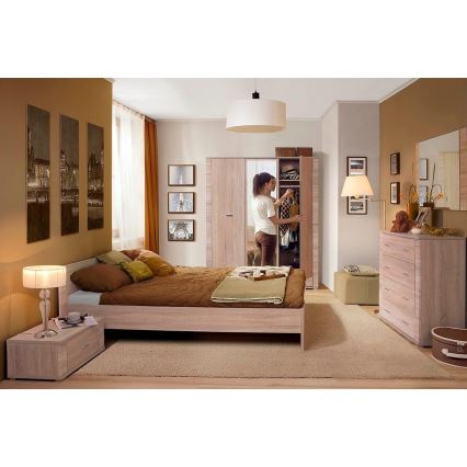 Nightstand THEMO 29x63 cm oak Sonoma