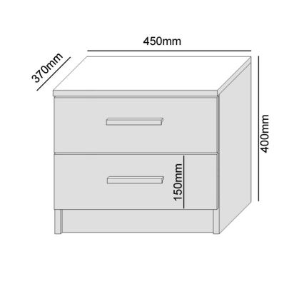 Nightstand TOD white