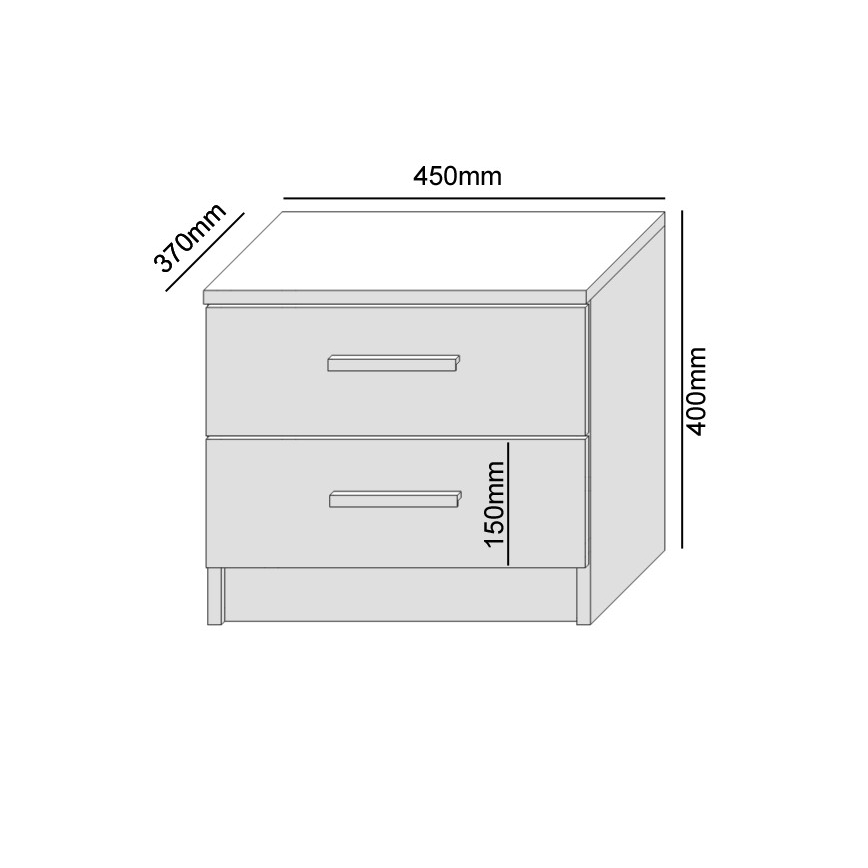 Nightstand TOD white