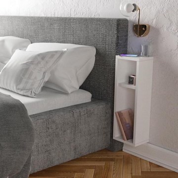 Nightstand TURRA 65x20 cm white