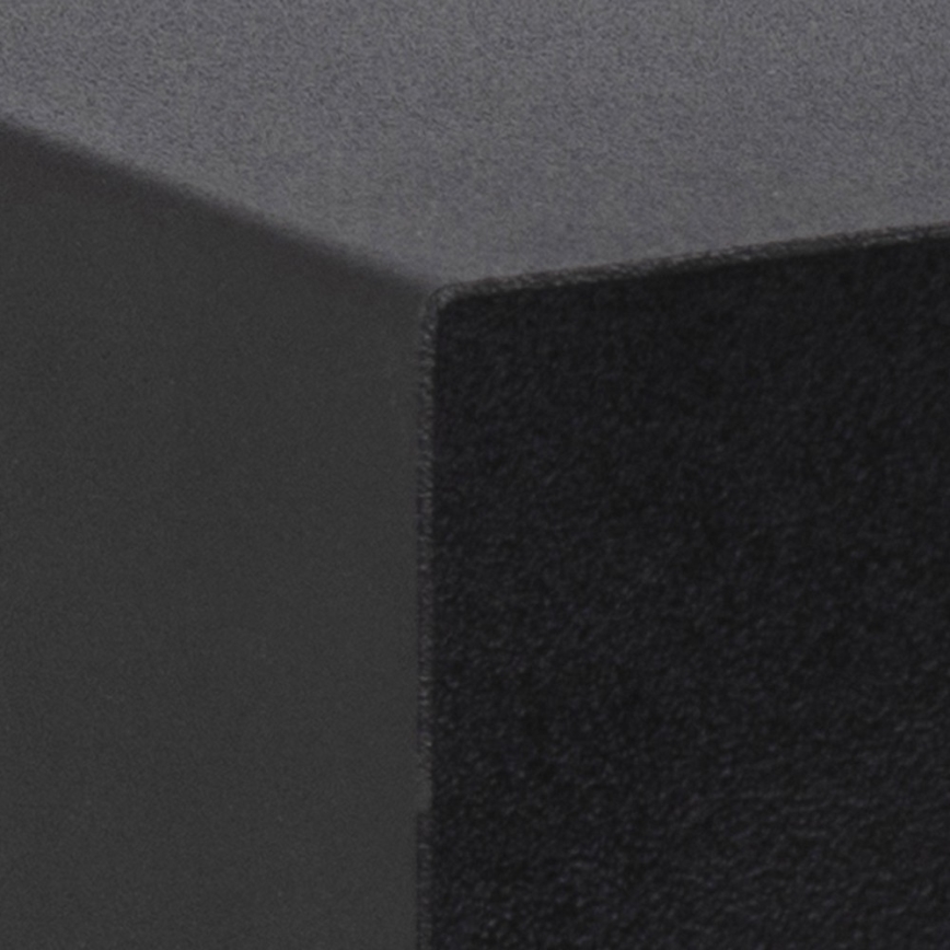 Nightstand with wall mounting option BEKIM black/bamboo
