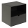 Nightstand with wall mounting option BEKIM black