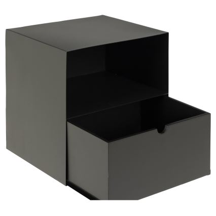 Nightstand with wall mounting option BEKIM black