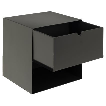 Nightstand with wall mounting option BEKIM black