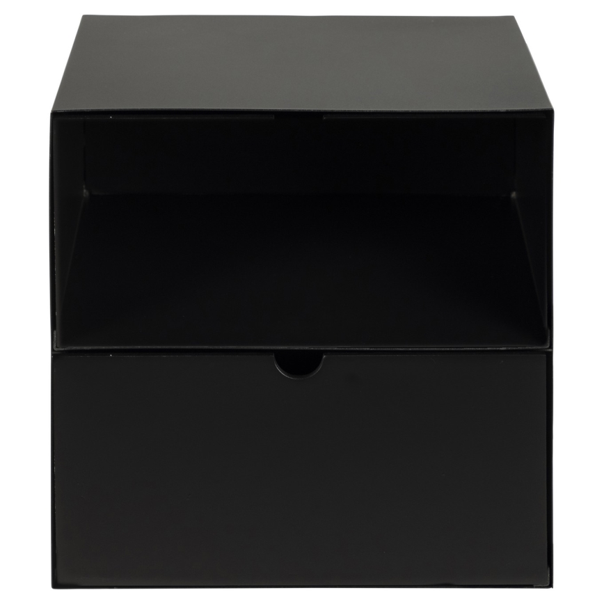 Nightstand with wall mounting option BEKIM black
