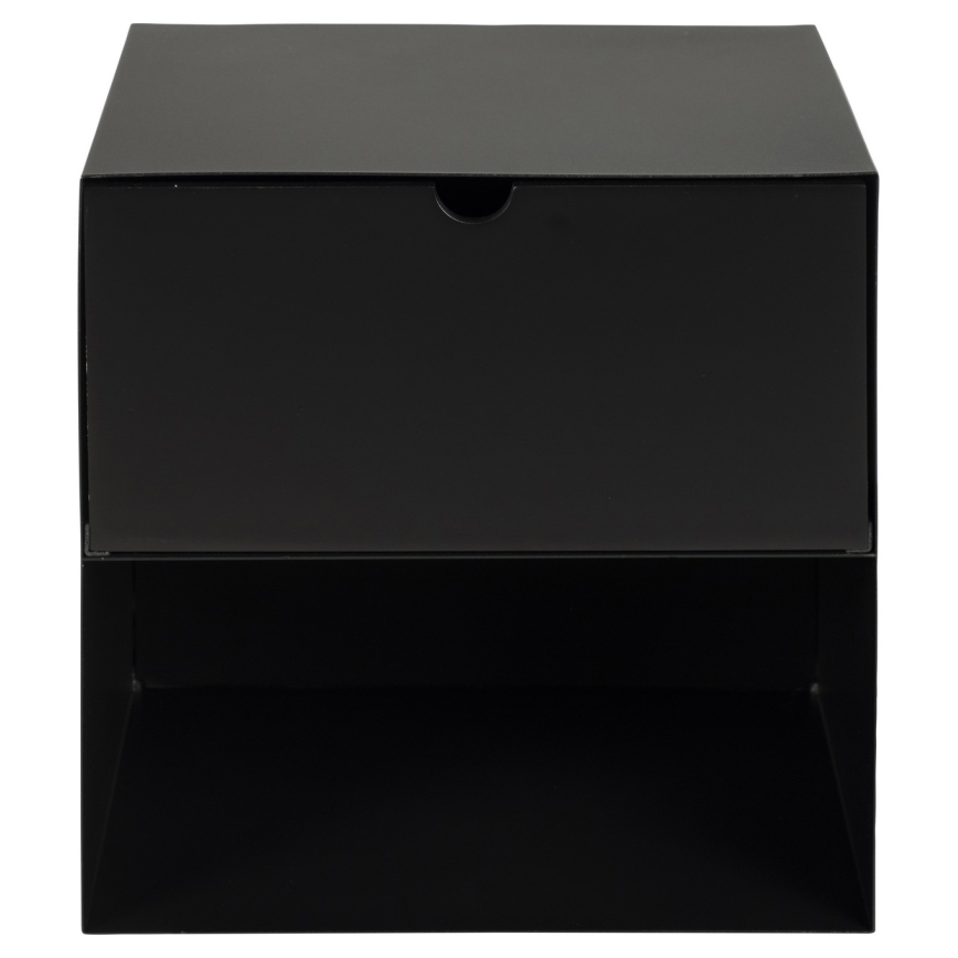 Nightstand with wall mounting option BEKIM black