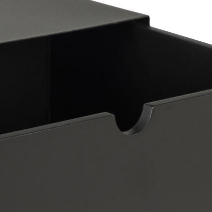 Nightstand with wall mounting option BEKIM black