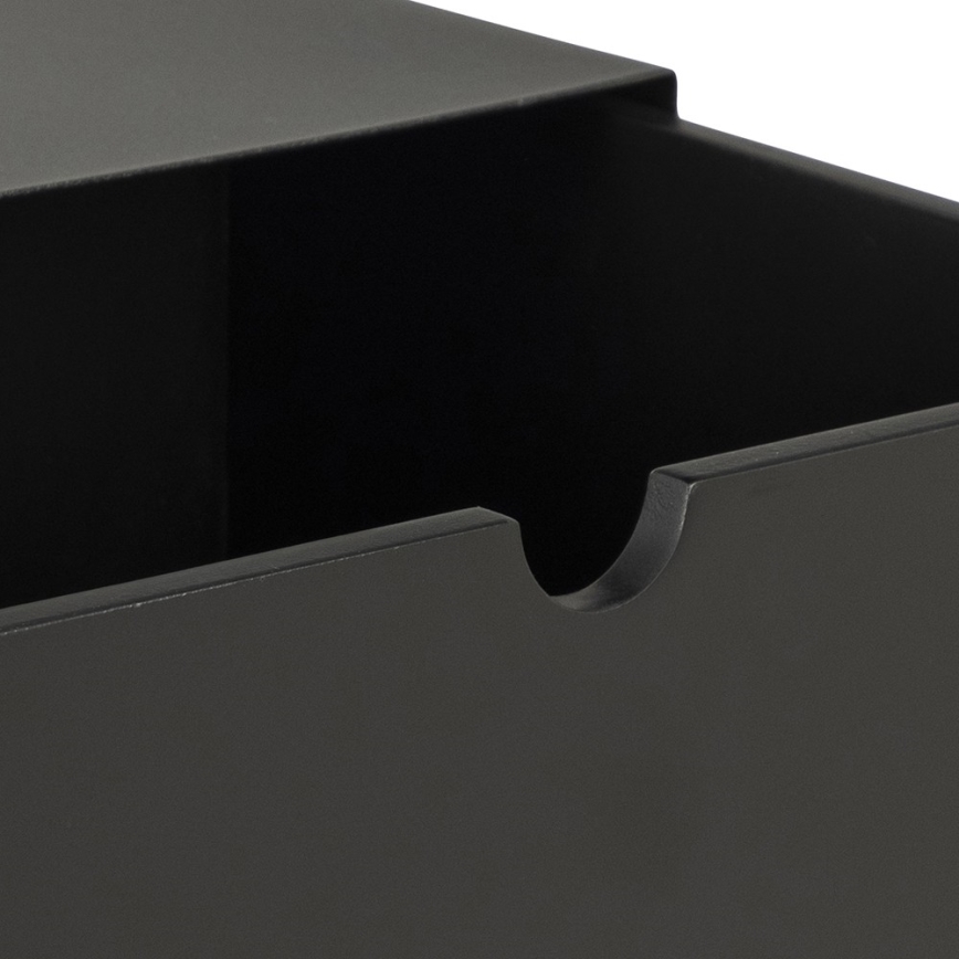 Nightstand with wall mounting option BEKIM black