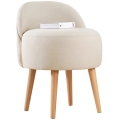NIKI Ottoman Ø 46 cm, Cream