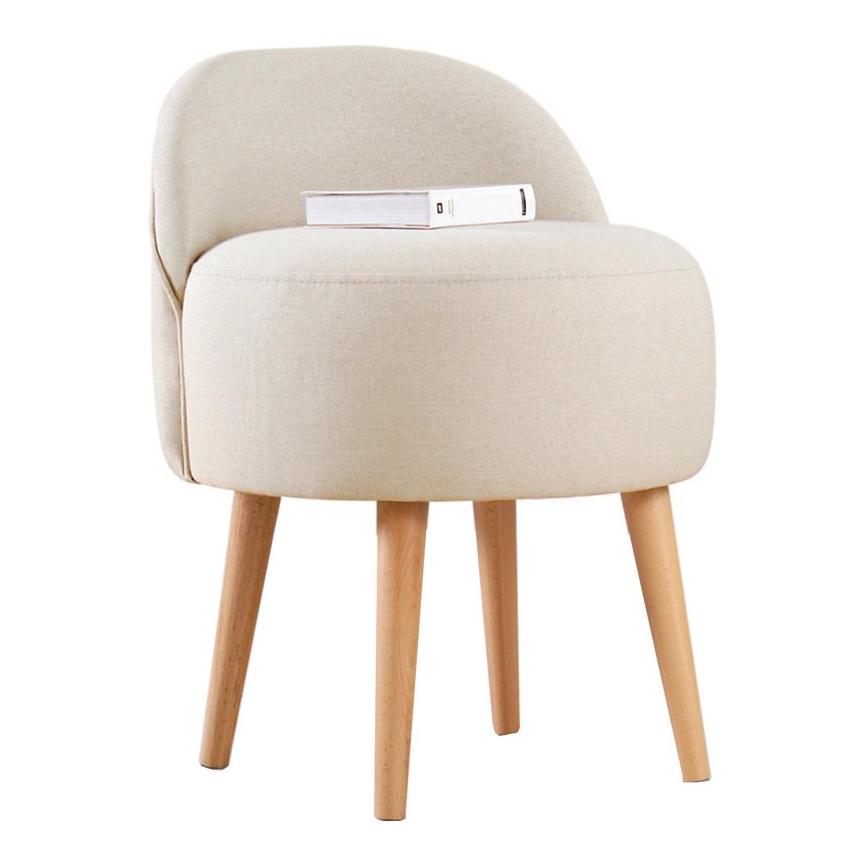 NIKI Ottoman Ø 46 cm, Cream