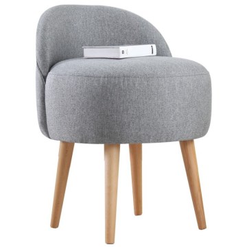 NIKI Ottoman, Ø 46 cm, Grey