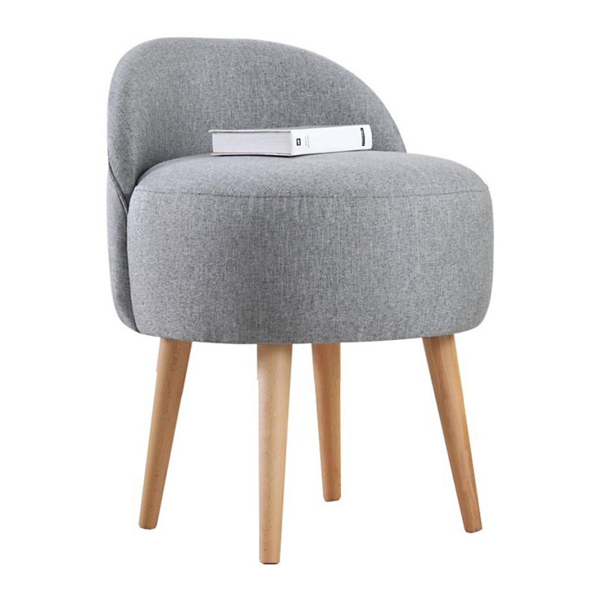 NIKI Ottoman, Ø 46 cm, Grey
