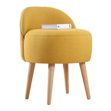 NIKI Stool, diameter 46 cm, Yellow