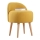 NIKI Stool, diameter 46 cm, Yellow