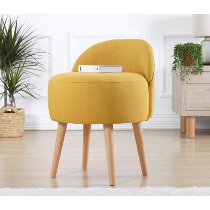 NIKI Stool, diameter 46 cm, Yellow