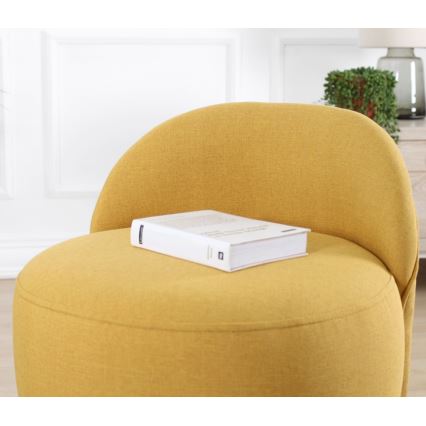NIKI Stool, diameter 46 cm, Yellow
