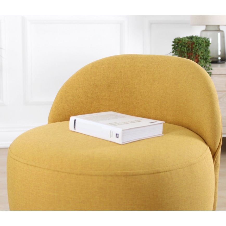 NIKI Stool, diameter 46 cm, Yellow