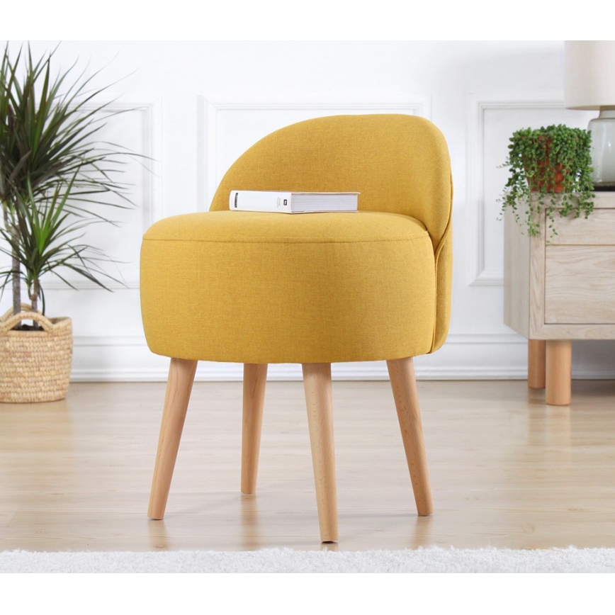 NIKI Stool Ø 46 cm, Yellow