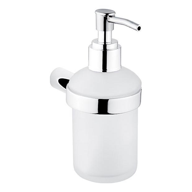 NIMCO BR 11031C-26 - Wall soap dispenser BORMO 180 mm matte glass/shiny chrome