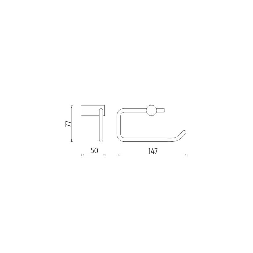 NIMCO BR 11055-26 - Toilet paper holder BORMO shiny chrome