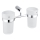 NIMCO BR 11058DW-26 - Wall-mounted toothbrush holder BORMO matte glass/shiny chrome