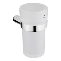 NIMCO BR 11058W-26 - Wall-mounted toothbrush holder BORMO matte glass/shiny chrome