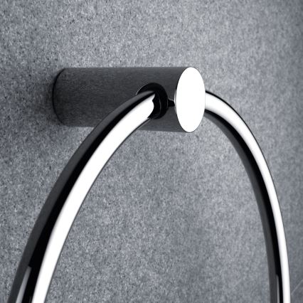 NIMCO BR 11060L-26 - Wall towel holder BORMO d. 20 cm shiny chrome