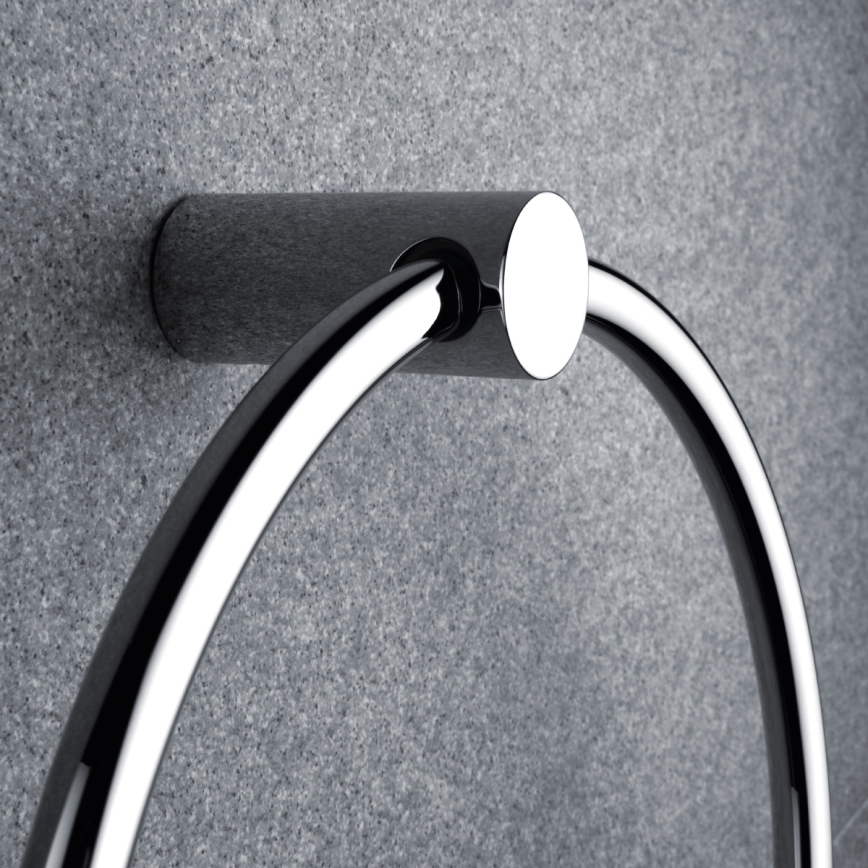 NIMCO BR 11060L-26 - Wall towel holder BORMO d. 20 cm shiny chrome