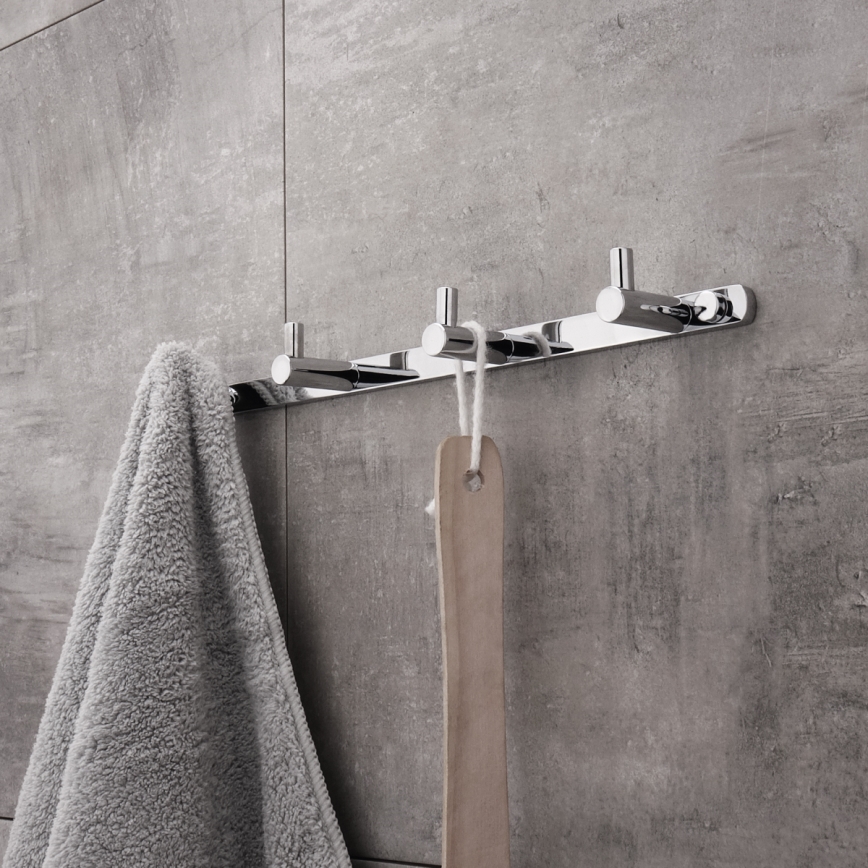 NIMCO BR 11104-26 - Wall towel holder BORMO 30 cm shiny chrome
