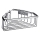 NIMCO Ki 14003-26 - Shower wall shelf KIBO shiny chrome