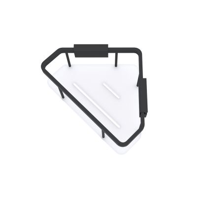NIMCO Ki-14003-B-90 - Shower wall shelf KIBO matte black/white