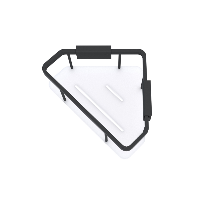 NIMCO Ki-14003-B-90 - Shower wall shelf KIBO matte black/white