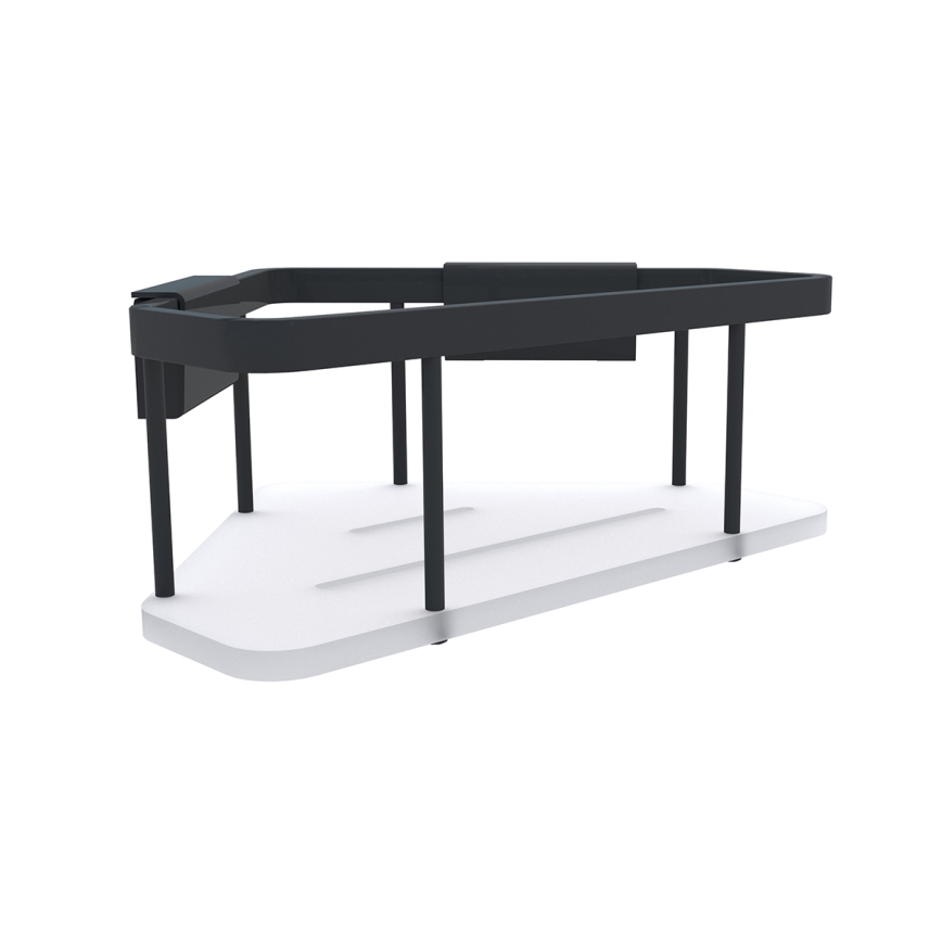 NIMCO Ki-14003-B-90 - Shower wall shelf KIBO matte black/white