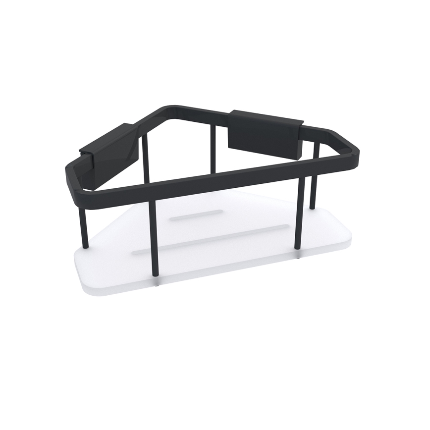 NIMCO Ki-14003-B-90 - Shower wall shelf KIBO matte black/white
