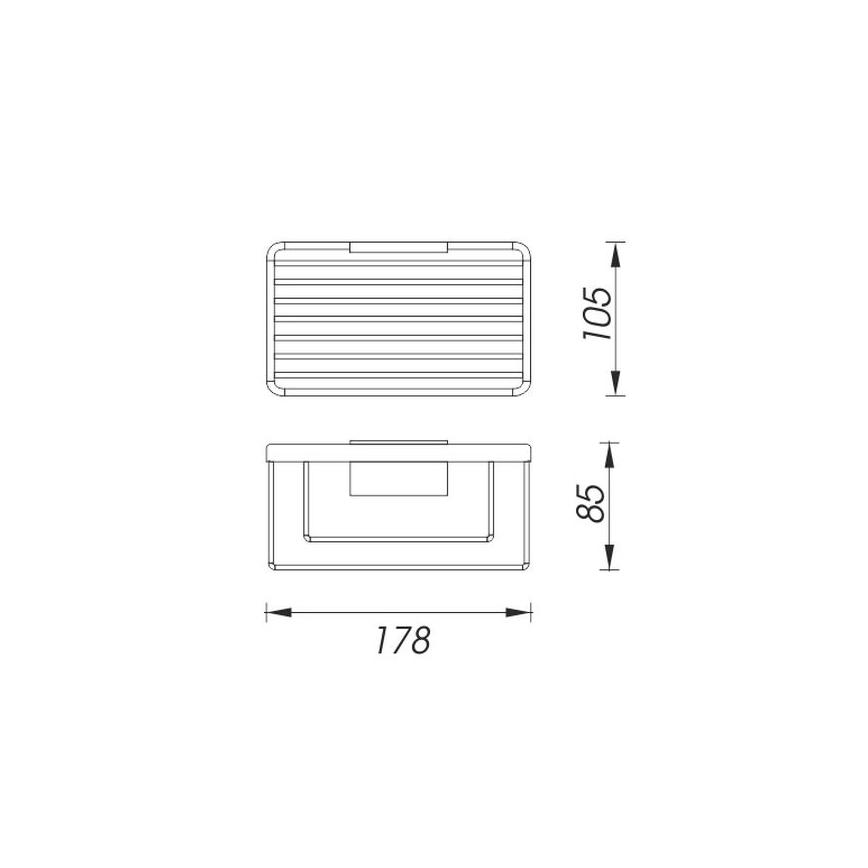 NIMCO Ki 14015-26 - Shower wall shelf KIBO shiny chrome