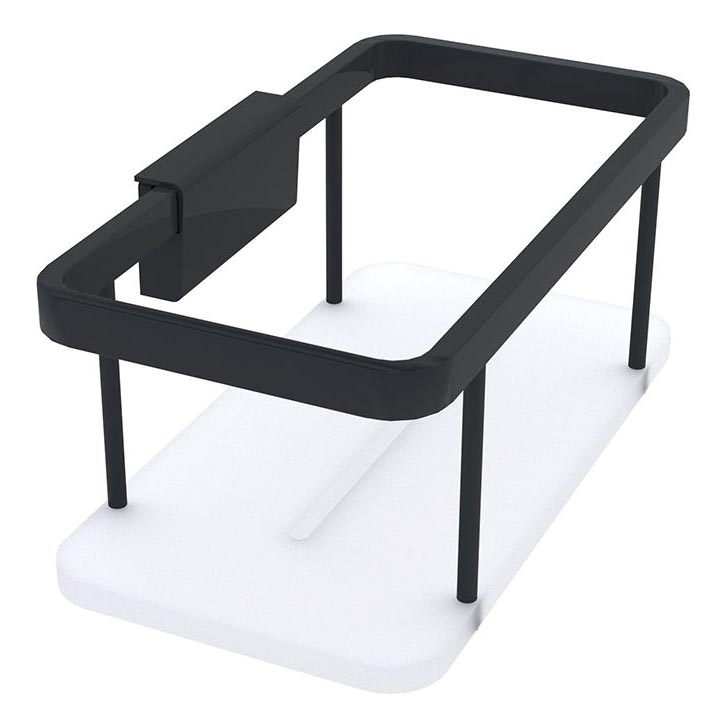 NIMCO Ki-14015-B-90 - Shower wall shelf KIBO matte black/white