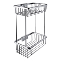 NIMCO Ki 14017D-26 - Two-tier shower wall shelf KIBO shiny chrome